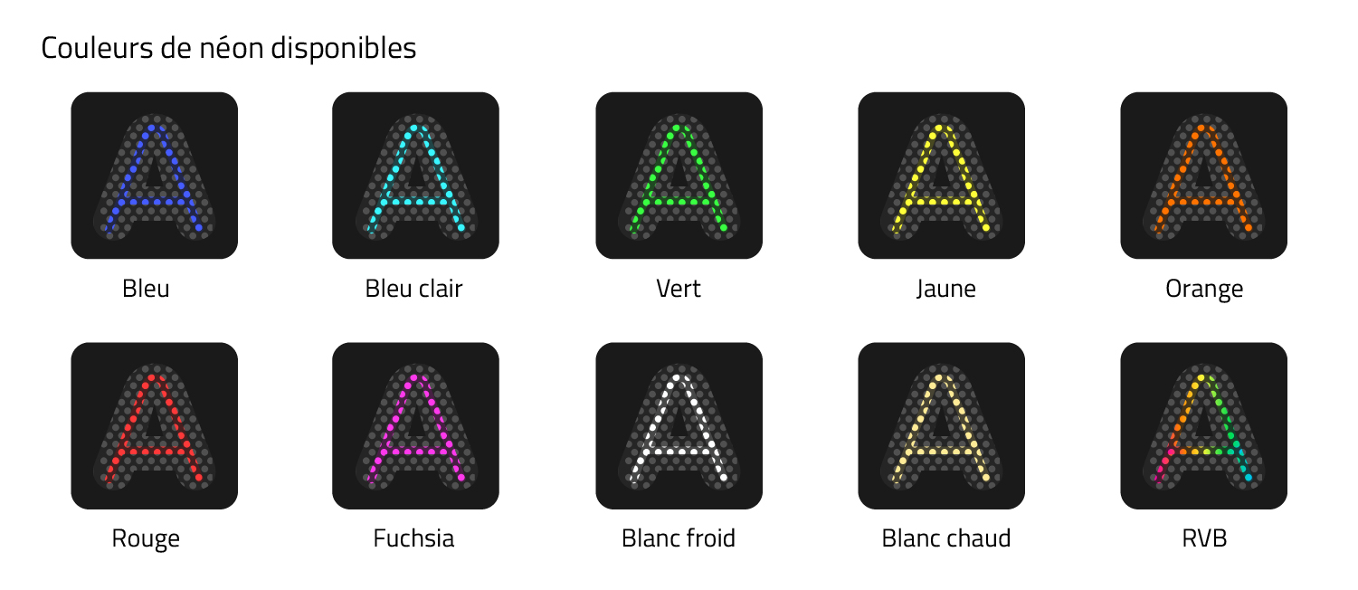 couleur du néon